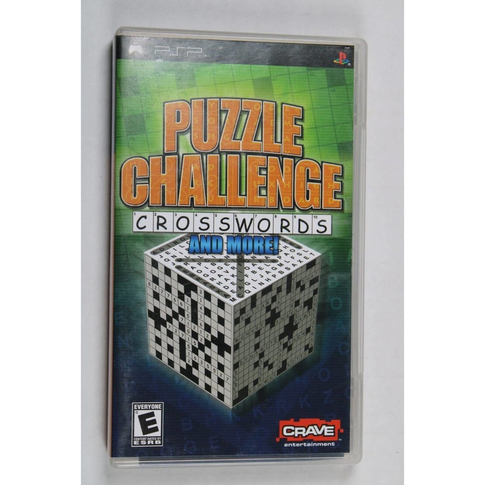 Puzzle Challenge: Crosswords and More (Sony PSP, 2006) Instruction Booklet